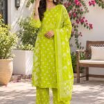 Sanganeri print kurti set