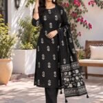 Jaipuri Cotton Kurti Set for women with dupatta by MAEO